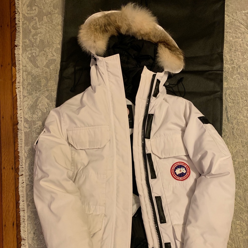 CANADA GOOSE Expedition Parka, Woman, XS,WHITE